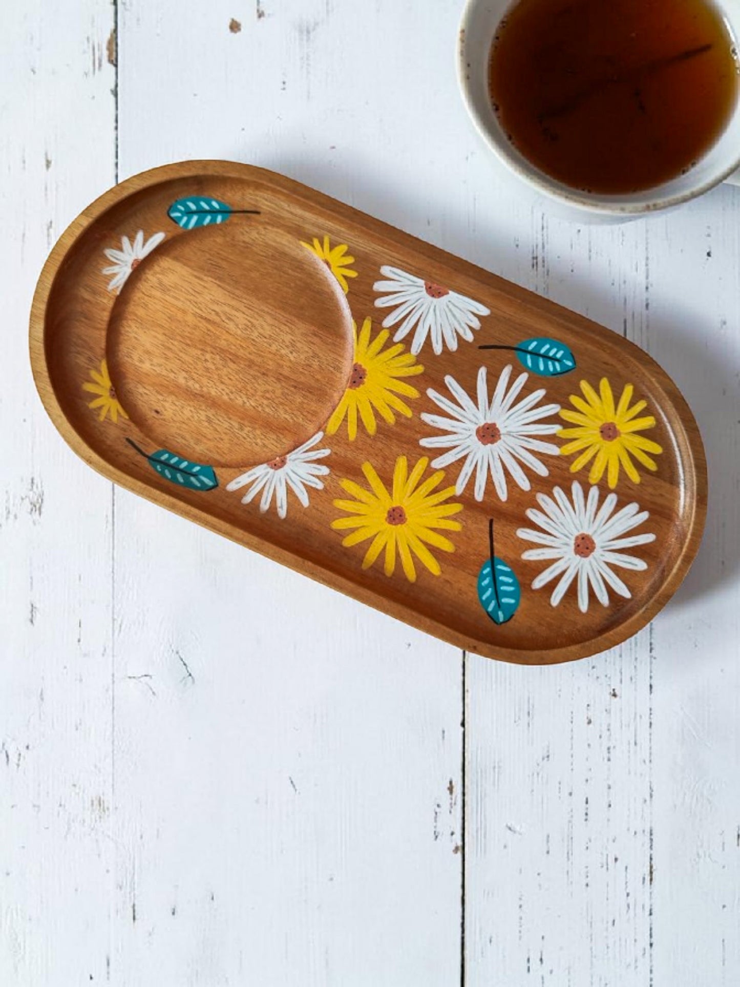 Tabla Desayuno o Picoteo / Daisy - Natural Moonlight