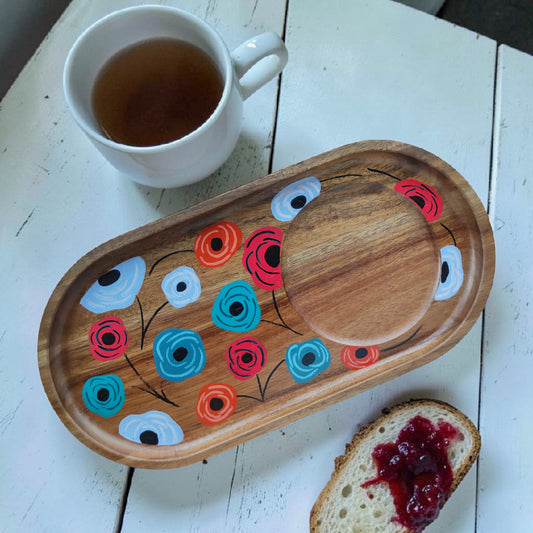 Tabla Desayuno o Picoteo / Roses - Cloudy Autumn