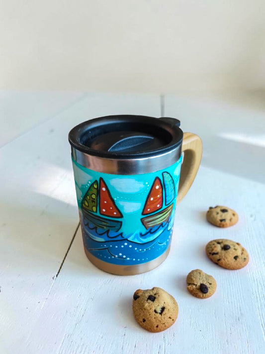 Mug Térmico Taza / Sailboat - Soft Lightblue