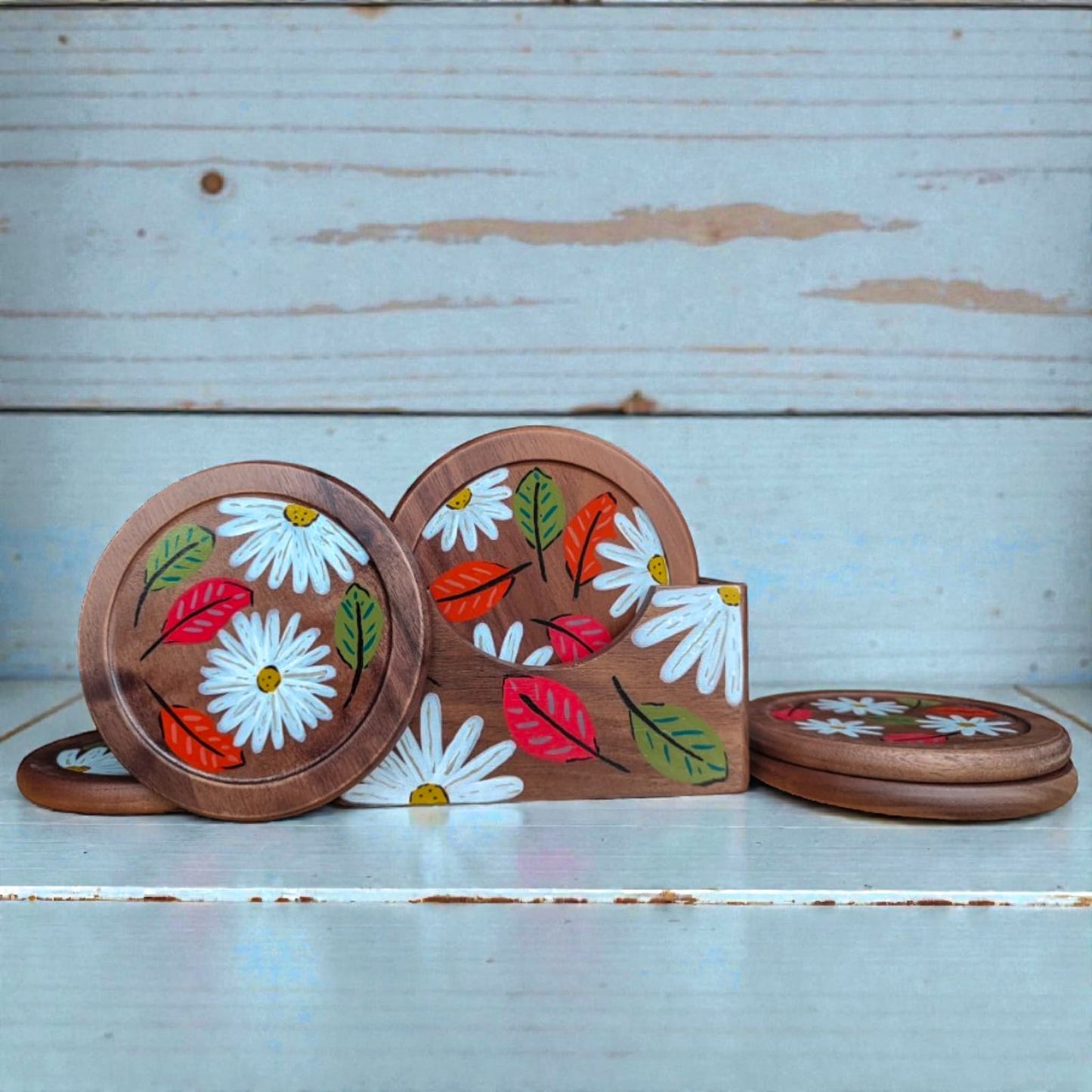 Set seis Posavasos / Wildflower - Autumn