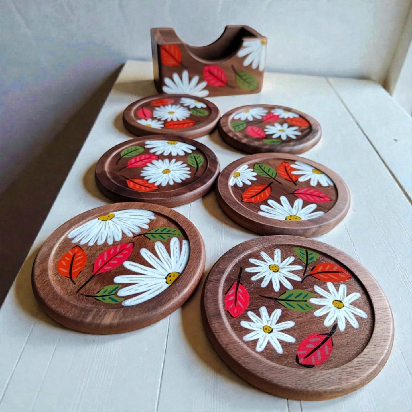 Set seis Posavasos / Wildflower - Autumn