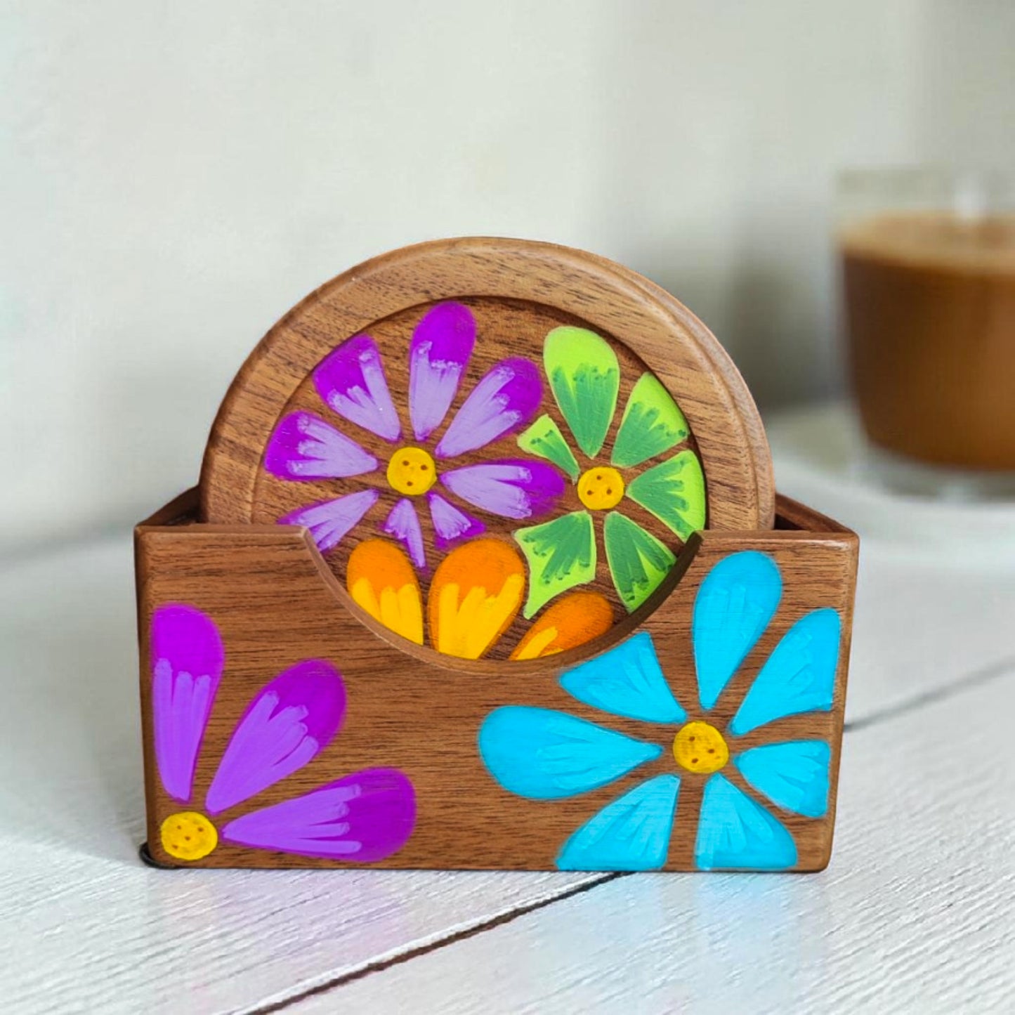 Set seis Posavasos / Flora - Spring