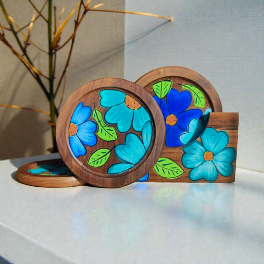 Set seis Posavasos / Cherry - Winter Blossom