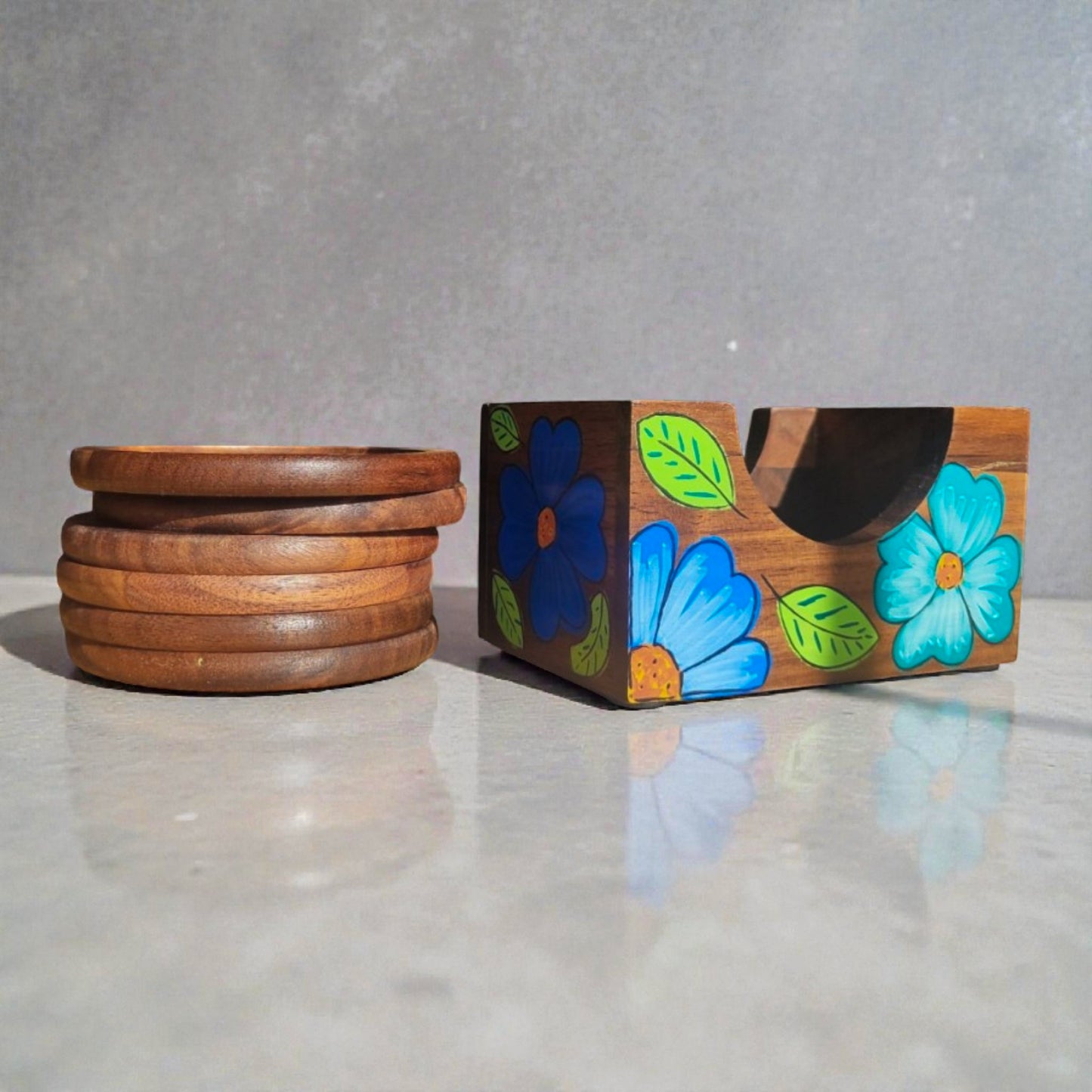Set seis Posavasos / Cherry - Winter Blossom