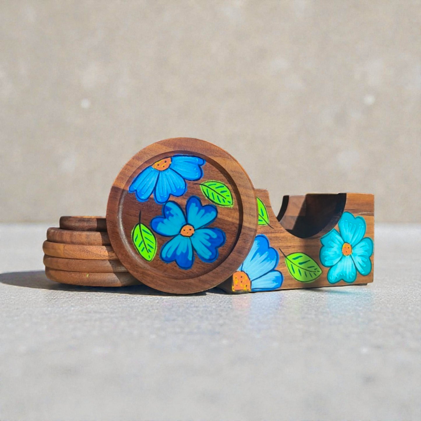 Set seis Posavasos / Cherry - Winter Blossom