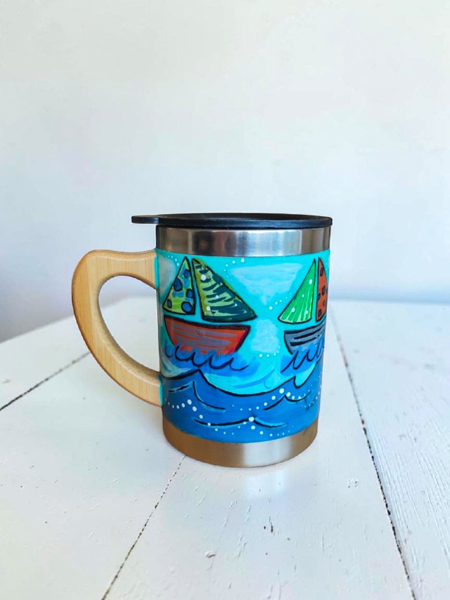 Mug Térmico Taza / Sailboat - Soft Lightblue