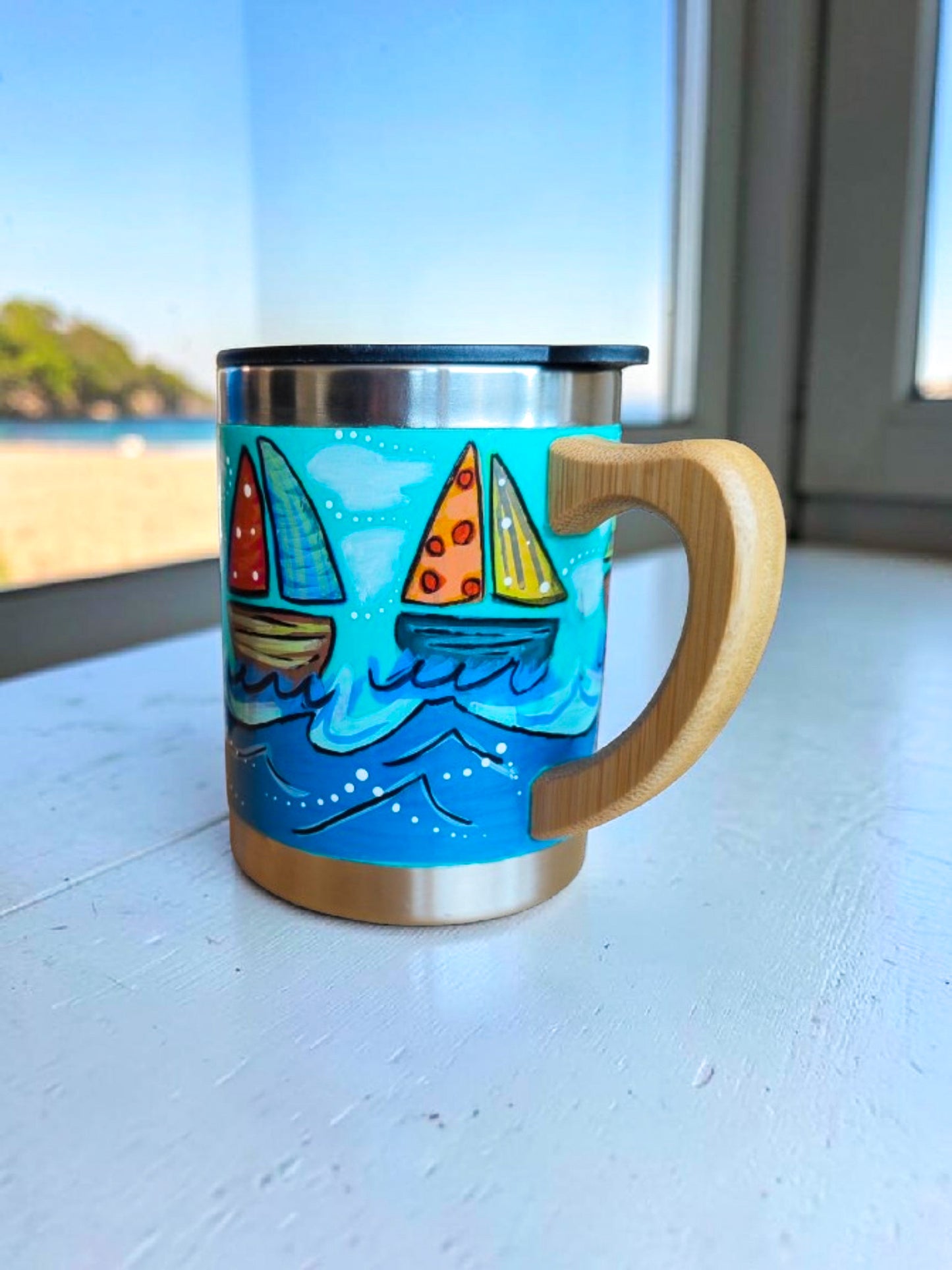 Mug Térmico Taza / Sailboat - Soft Lightblue