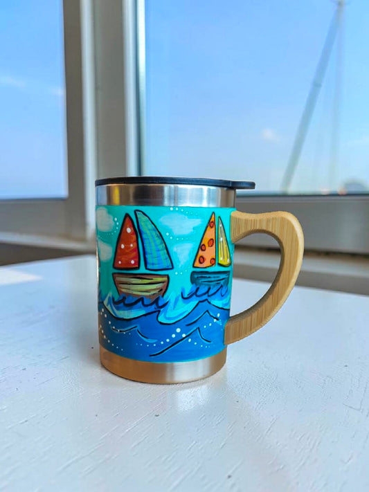 Mug Térmico Taza / Sailboat - Soft Lightblue